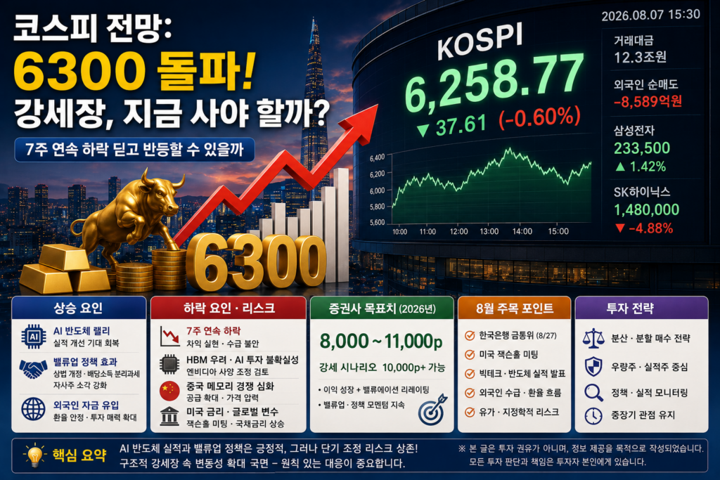 코스피 전망을 보여주는 국내 증시 전광판과 지수 그래프