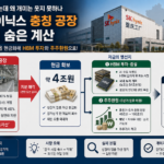 SK하이닉스 충칭 공장 매각 검토와 3분기 주주환원 이슈를 상징하는 반도체 후공정 생산라인 이미지