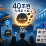 SK하이닉스 자사주 소각 40조원 발표를 설명하는 반도체 기업 주주환원 개념 이미지